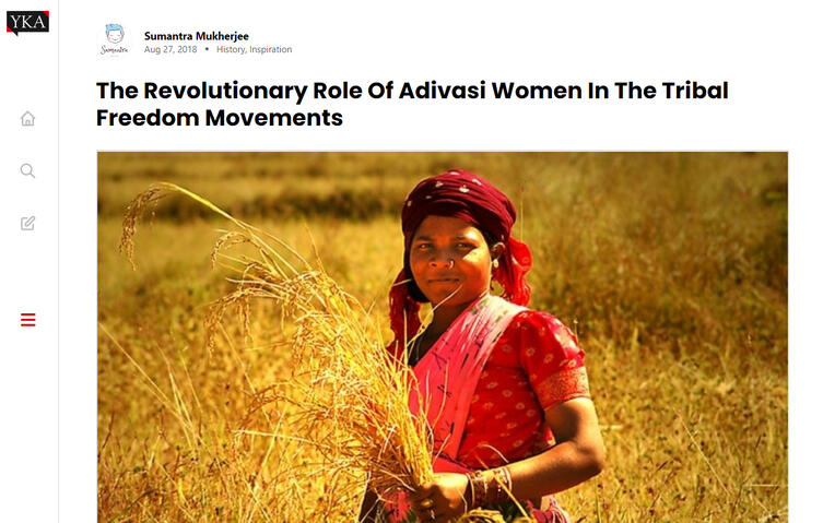 The Revolutionary Role Of Adivasi Women In The Tribal Freedom Movements